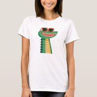 Óculos de sol de crocodilo engraçados, animal de d
