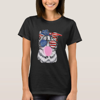 Camiseta Óculos De Sol De Goma De Mascar Chiclete Do Gato D