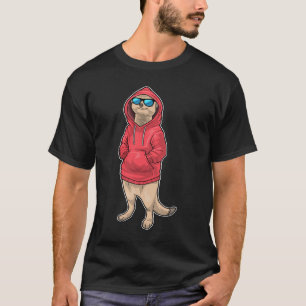 Camiseta Óculos de Sol de Inverno de Suricata
