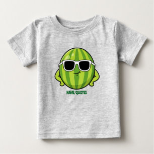 Camiseta Óculos de Sol de Melancia Desenho Animado