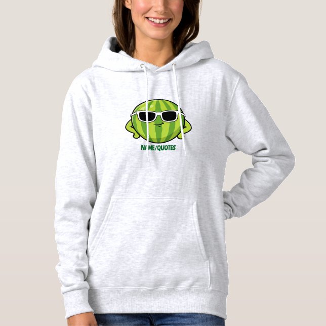 Camiseta Óculos de Sol de Melancia Desenho Animado (Frente)