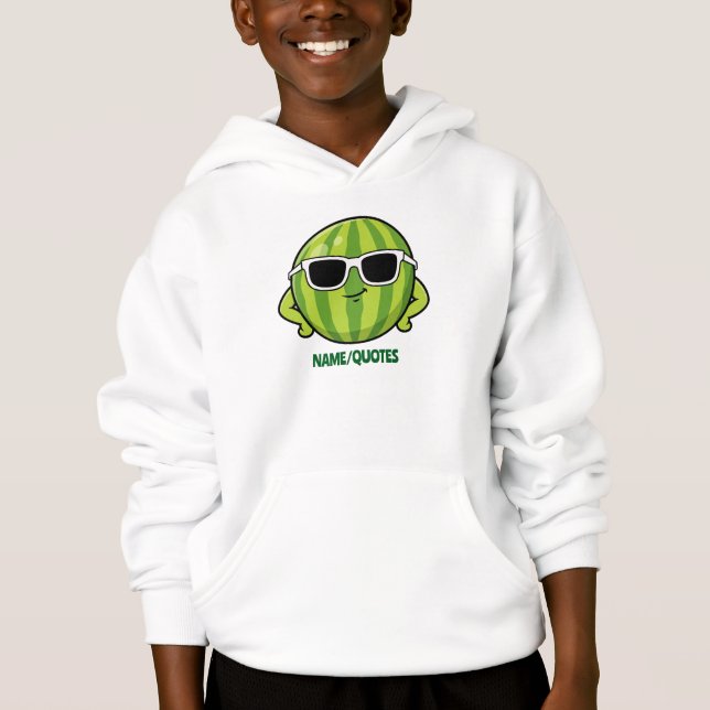 Camiseta Óculos de Sol de Melancia Desenho Animado (Frente)