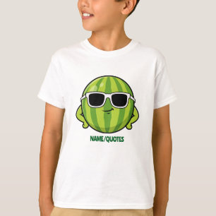 Camiseta Óculos de Sol de Melancia Desenho Animado