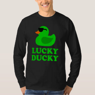 Camiseta Óculos de Sol de Pato de Borracha Pato Sortudo Ani
