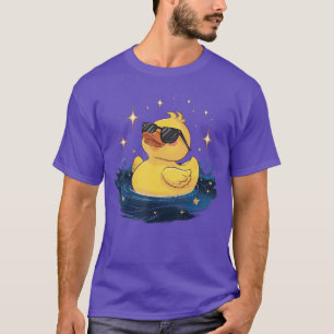 Camiseta Óculos de sol de pato legal Patinho engraçado Pato