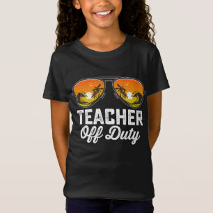 Camiseta Óculos de sol de professor fora de serviço último