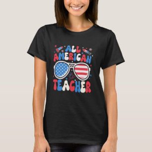 Camiseta Óculos de Sol de Professor Todo Americano Família