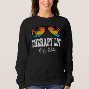 Camiseta Óculos de sol de terapia vida fora do dever mulher