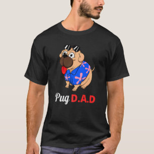 Camiseta Óculos de Sol de Verão de Praia Amante de Cães Pai