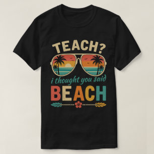 Camiseta Óculos de Sol de Verão Retrô de Professor Engraçad