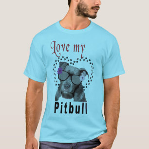 Camiseta Óculos de sol de Vestida de Pitbull