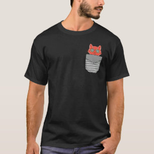 Camiseta Óculos de Sol dos Anos 80 Gato no Bolso