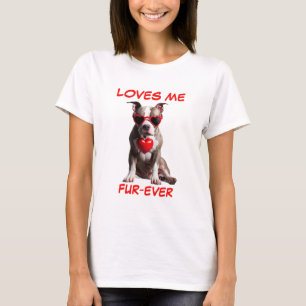 Camiseta Óculos de sol em forma de coração de Pitbull