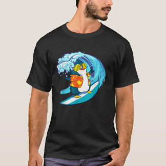 Camiseta Óculos de sol engraçados Férias para animais surfa