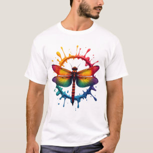 Camiseta Óculos de Sol Estampa Tie Dye Gráfica Dragona Ilus