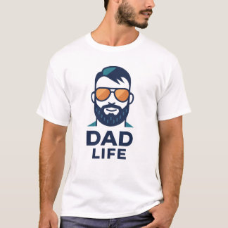 Camiseta Óculos de Sol Estilo Pai Legal