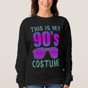Camiseta Óculos de sol Fantasia anos 90 Festa tema anos 199