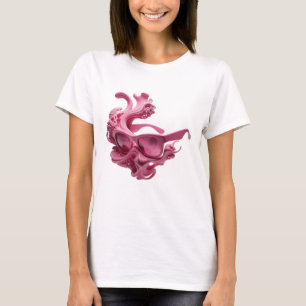 Camiseta Óculos de sol FUTURISTAS cor-de-rosa com citação n