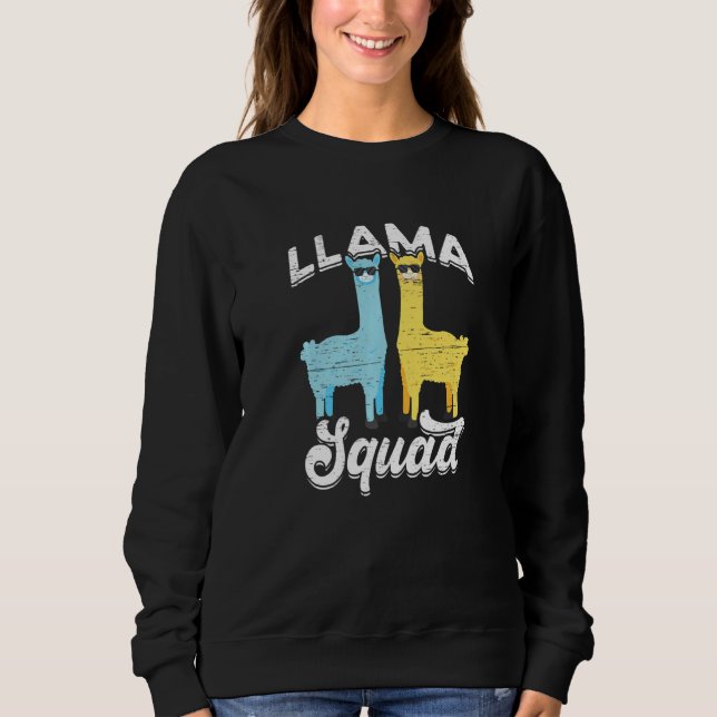 Camiseta Óculos de Sol Legais do Llama Squad   (Frente)