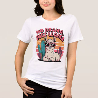 Camiseta Óculos de sol legal Llama Design