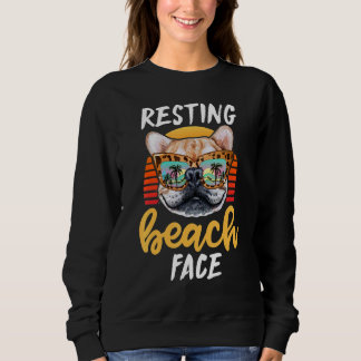 Camiseta Óculos de Sol Leopardo para Férias com Rosto de Pr