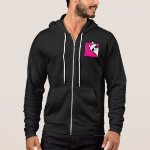 Camiseta Óculos de Sol Llama Cool Rosa Peeking Quadrado Ani