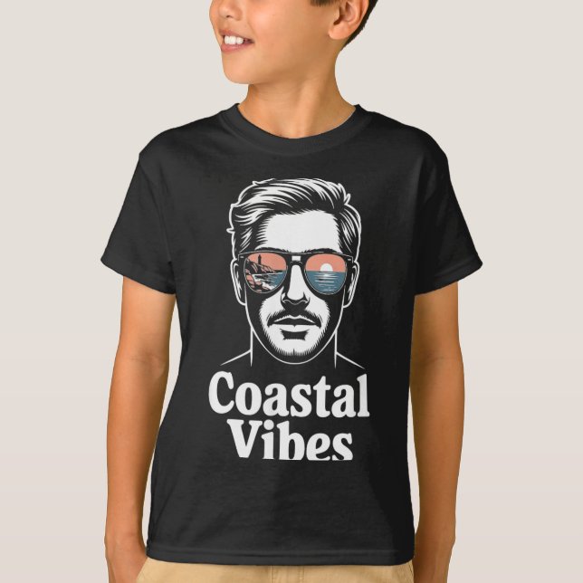 Camiseta Óculos-de-sol-reflexo-do-parque-nacional-de-acadia (Frente)