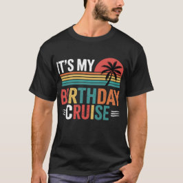 Camiseta Óculos de Sol Retrô Cruzeiro de Aniversário