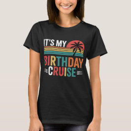 Camiseta Óculos de Sol Retrô Cruzeiro de Aniversário