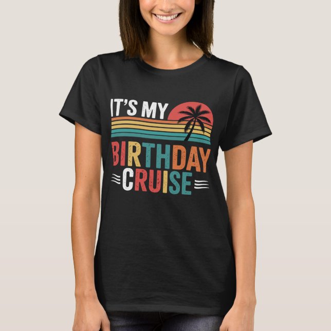 Camiseta Óculos de Sol Retrô Cruzeiro de Aniversário (Frente)