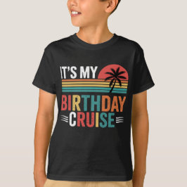Camiseta Óculos de Sol Retrô Cruzeiro de Aniversário