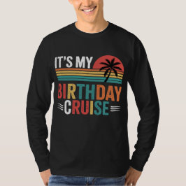 Camiseta Óculos de Sol Retrô Cruzeiro de Aniversário