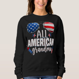 Camiseta Óculos De Sol Toda Vovó Americana 4 De Julho Vovô