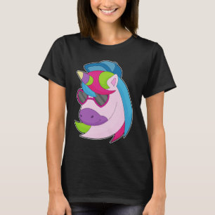 Camiseta Óculos de Sol Unicórnio