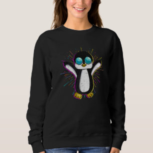 Camiseta Óculos de Sol Zoo Animal Frio da Festa Pinguim Ant