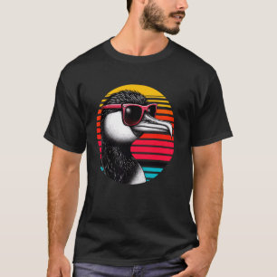 Camiseta Óculos de sola de aves corvos Estilo retrovisor so