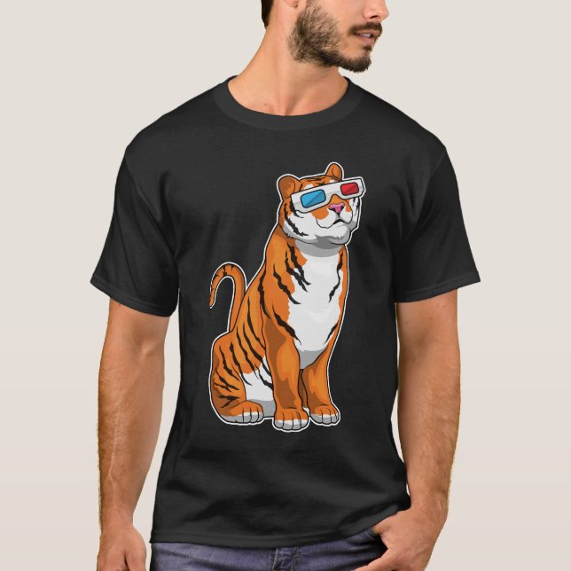 Camiseta Óculos de Tigre (Frente)