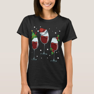 Camiseta Óculos De Vinho Fofo Fofado Que Diverte A Celebra 