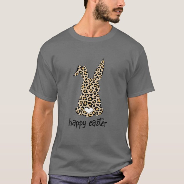 Camiseta Óculos de Visto Bonitos De Leopardo Da (Frente)