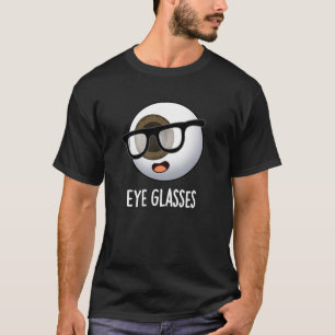 Camiseta Óculos Engraçados Piadas de Olho BG Escuro
