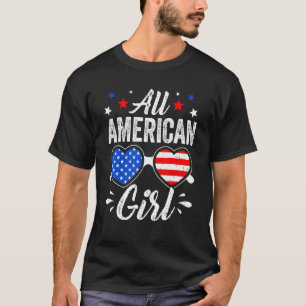 Camiseta Óculos escuros 4 de julho Todas as garotas america