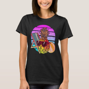 Camiseta Óculos escuros Abacaxi 90s Vaporwave Sumo Tropical