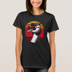 Camiseta Óculos escuros de aves vivas Estilo retrovisor sol