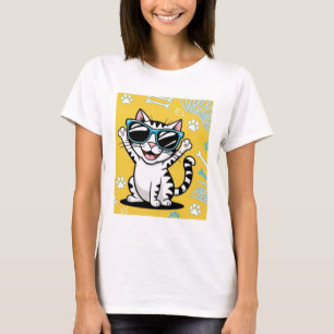 Camiseta Óculos escuros de piada engraçados