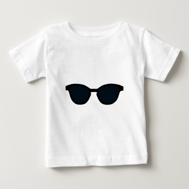 Camiseta Óculos escuros negros e pretos (Frente)