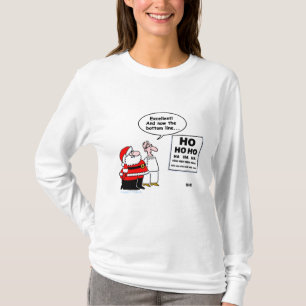 Camiseta Óculos Médicos Papais noeis Cartografia de Natal O