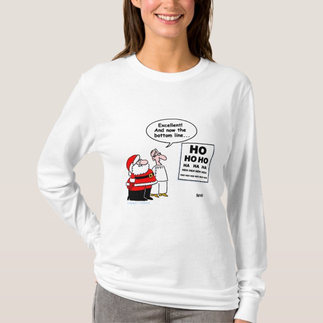 Camiseta Óculos Médicos Papais noeis Cartografia de Natal O (Frente)