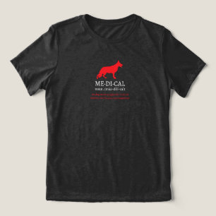 Camiseta Óculos Médicos para Pastor Alemão