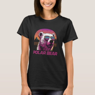 Camiseta Óculos Solares Retroativos legal Urso Polar