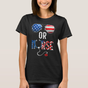 Camiseta Óculos Solares Todos Os Enfermeiros Americanos Ou